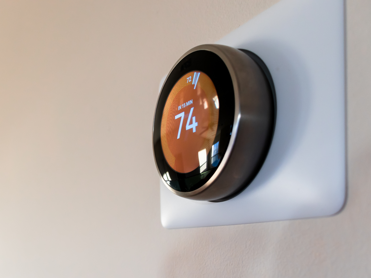 smart thermostat in home