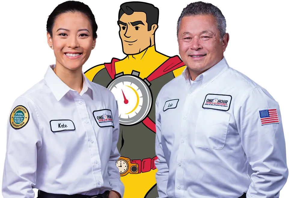 One Hour Air Conditioning Techs HVAC 2 1 1