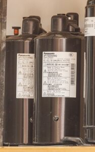 Close up of Panasonic AC compressors