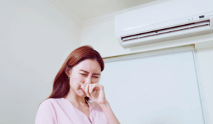 homeowner noticing burning smell from heating system