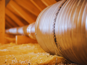 Ductwork in attic of Orlando, FL home